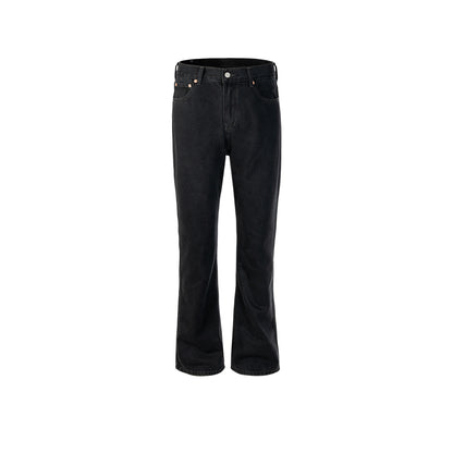 Black 517 Style Micro-Flare Jeans PinkLimes Trending Streetwear