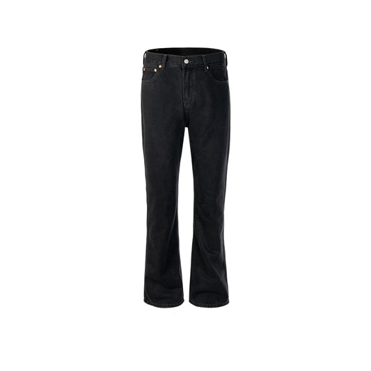 Black 517 Style Micro-Flare Jeans PinkLimes Trending Streetwear