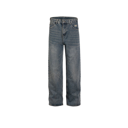 Urban Navy Ripped Cuff Jeans Navy Blue PinkLimes Trending Streetwear