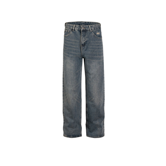 Urban Navy Ripped Cuff Jeans Navy Blue PinkLimes Trending Streetwear