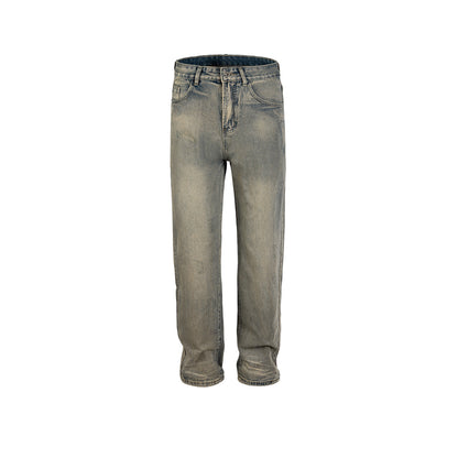Vintage Wash Straight-Leg Jeans PinkLimes Trending Streetwear