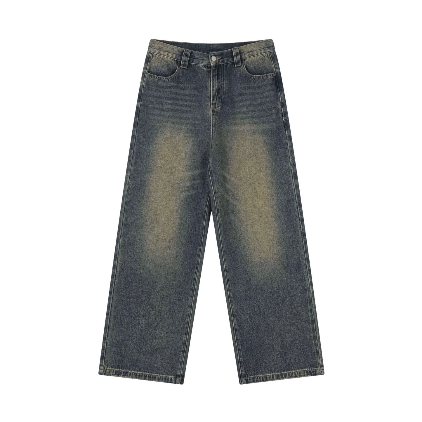 Retro Blue Washed Loose Jeans PinkLimes Trending Streetwear