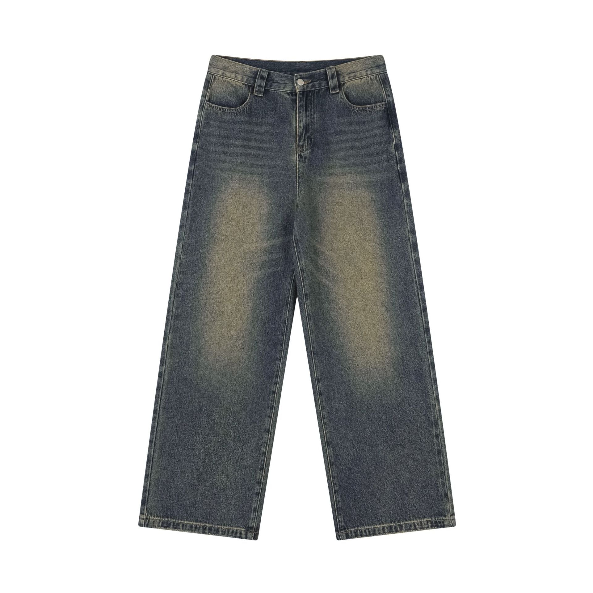 Retro Blue Washed Loose Jeans PinkLimes Trending Streetwear