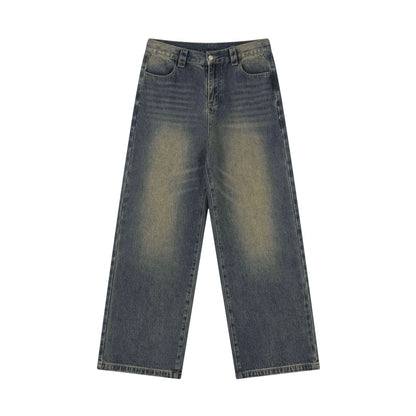 Retro Blue Washed Loose Jeans PinkLimes Trending Streetwear