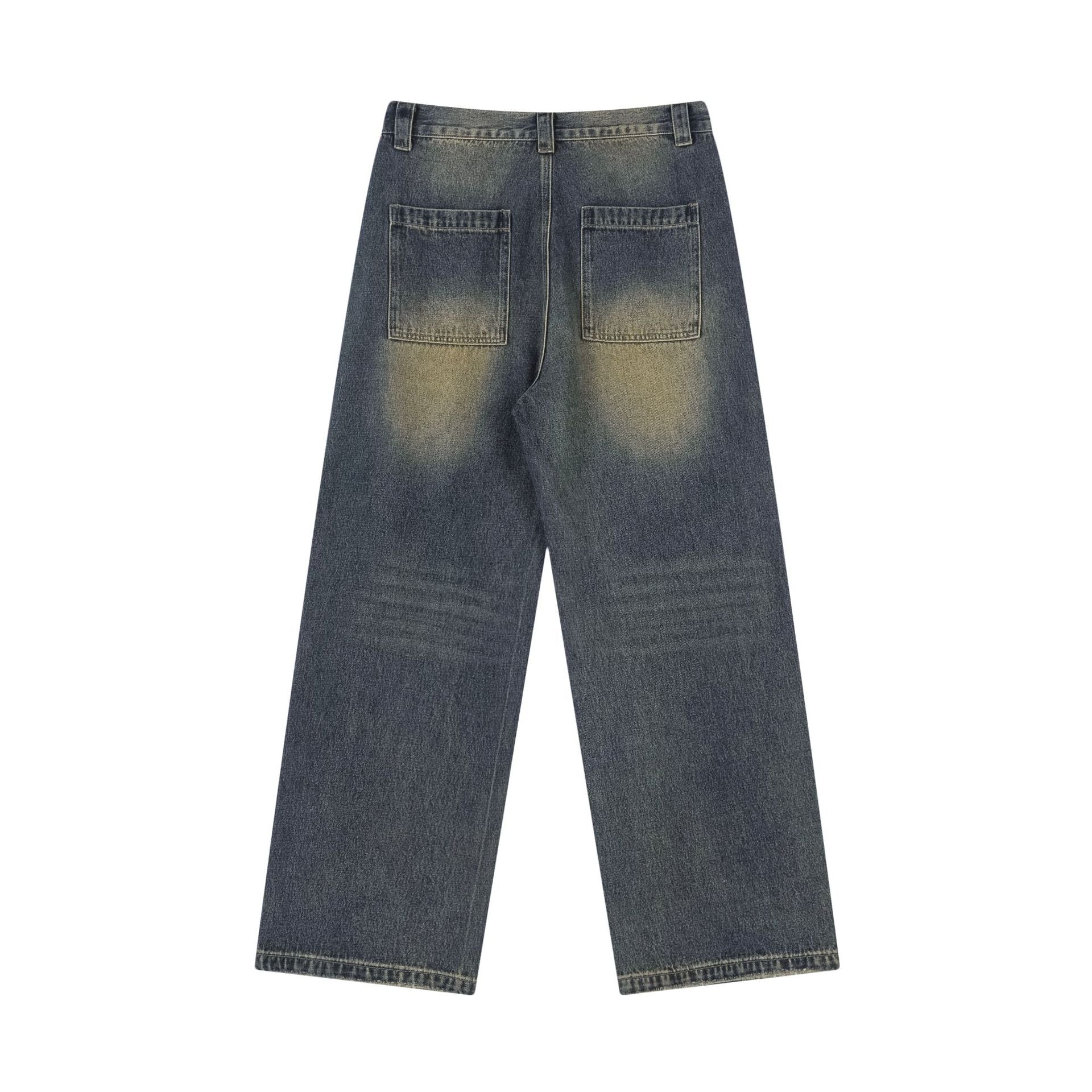 Retro Blue Washed Loose Jeans PinkLimes Trending Streetwear