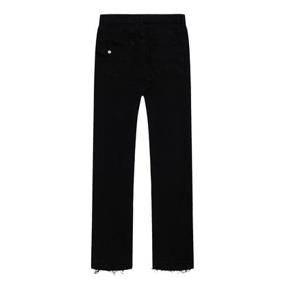 American-Style Washed Straight Jeans PinkLimes Trending Streetwear