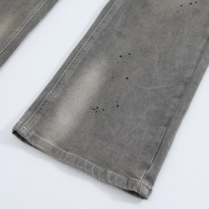 Splash Ink Loose Jeans PinkLimes Trending Streetwear
