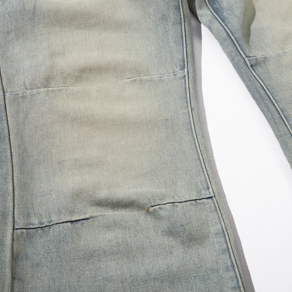 Water Gradient Denim Straight Leg Jeans PinkLimes Trending Streetwear