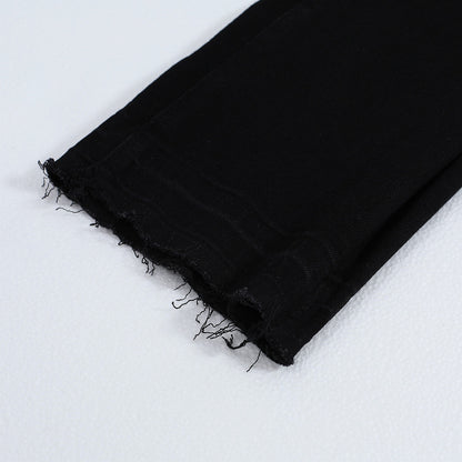 American-Style Washed Straight Jeans PinkLimes Trending Streetwear