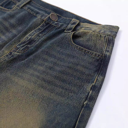 Retro Blue Washed Loose Jeans PinkLimes Trending Streetwear