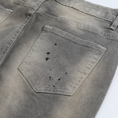 Splash Ink Loose Jeans PinkLimes Trending Streetwear