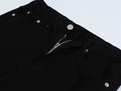 American-Style Washed Straight Jeans PinkLimes Trending Streetwear