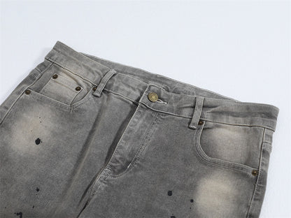 Splash Ink Loose Jeans PinkLimes Trending Streetwear