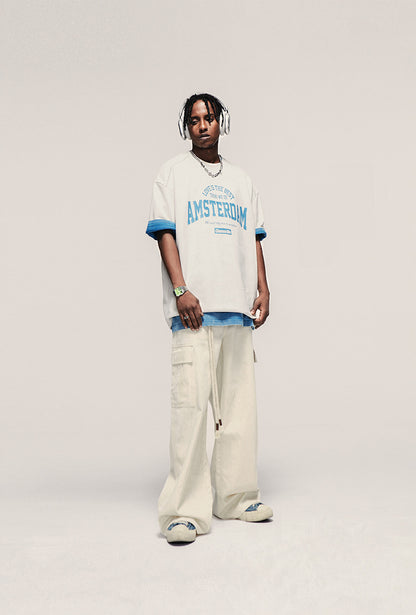 Wide Leg Workwear Cargo Pants PinkLimes Trending Streetwear