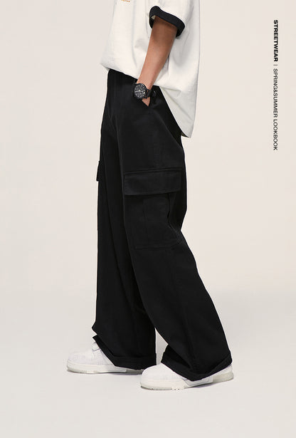 Wide Leg Workwear Cargo Pants PinkLimes Trending Streetwear