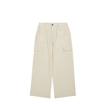 Wide Leg Workwear Cargo Pants Beige PinkLimes Trending Streetwear