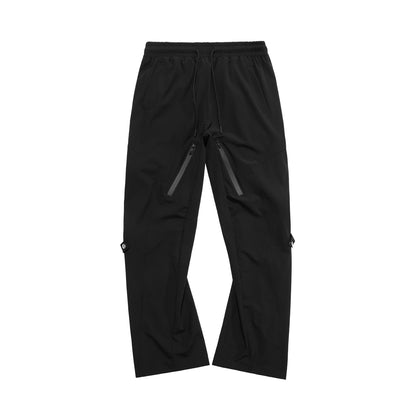 MADEEXTREME Gorpcore Adjustable Cargo Pants Black Velvet PinkLimes Trending Streetwear