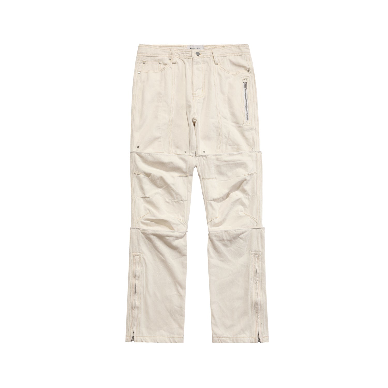 MADE EXTREME Street Cargo Pants Beige PinkLimes Trending Streetwear