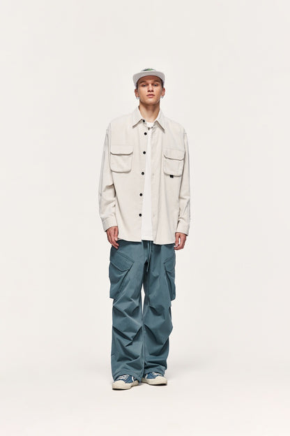 Functional Workwear Wide Leg Cargo Pants PinkLimes Trending Streetwear