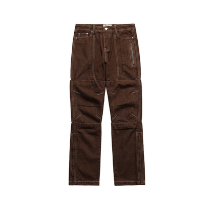 MADE EXTREME Street Cargo Pants Brown PinkLimes Trending Streetwear
