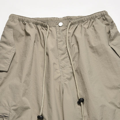 American Pleated Drawstring Cargo Pants PinkLimes Trending Streetwear