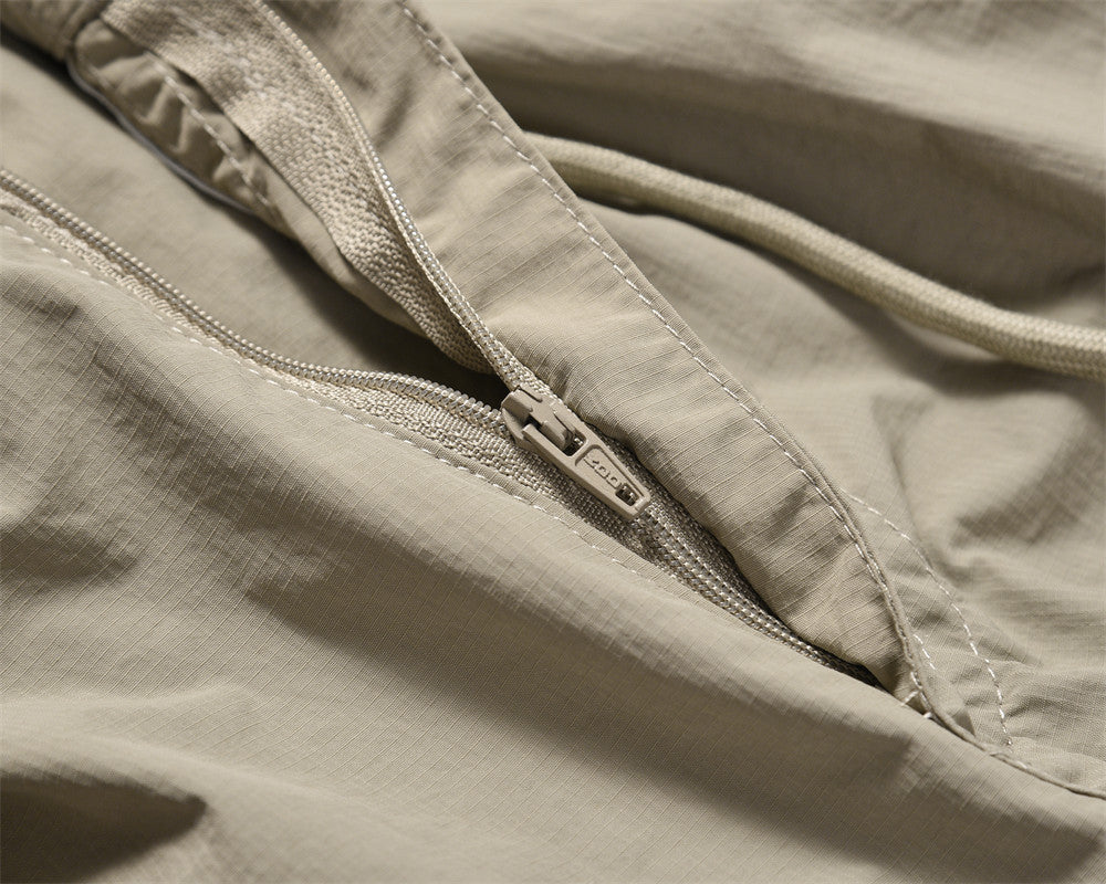 American Pleated Drawstring Cargo Pants PinkLimes Trending Streetwear