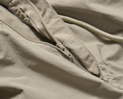 American Pleated Drawstring Cargo Pants PinkLimes Trending Streetwear
