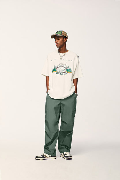 Two-Way Paratrooper Wide Leg Cargo Pants PinkLimes Trending Streetwear