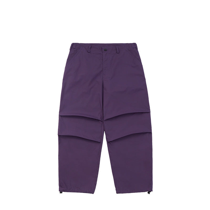 Two-Way Paratrooper Wide Leg Cargo Pants Purple PinkLimes Trending Streetwear