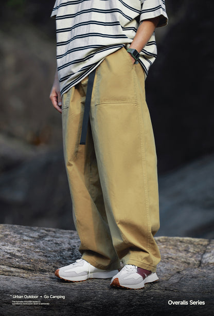 Japanese Loose Tooling Wide Leg Cargo Pants PinkLimes Trending Streetwear