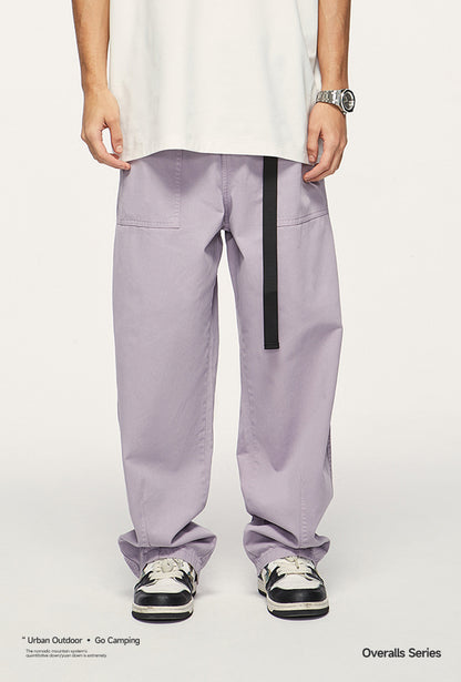 Japanese Loose Tooling Wide Leg Cargo Pants PinkLimes Trending Streetwear