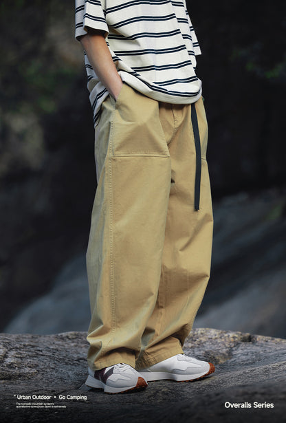 Japanese Loose Tooling Wide Leg Cargo Pants PinkLimes Trending Streetwear