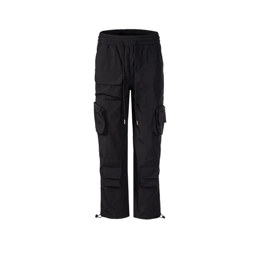 Functional Multi-Pocket Drawstring Cargo Pants PinkLimes Trending Streetwear