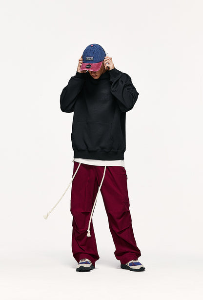 Tethered Wide-Leg Cargo Pants PinkLimes Trending Streetwear