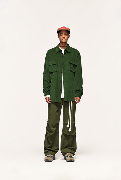 Tethered Wide-Leg Cargo Pants PinkLimes Trending Streetwear