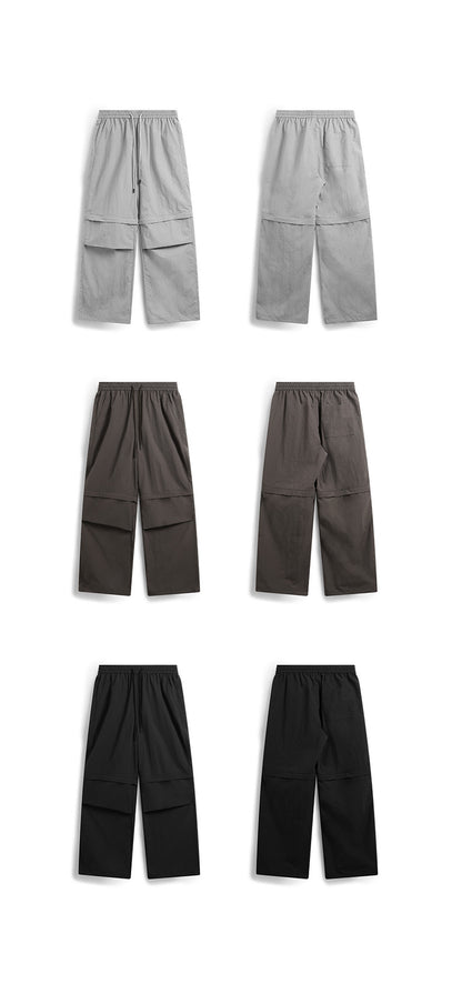 Waterproof Disassembly Wide-Leg Cargo Pants PinkLimes Trending Streetwear