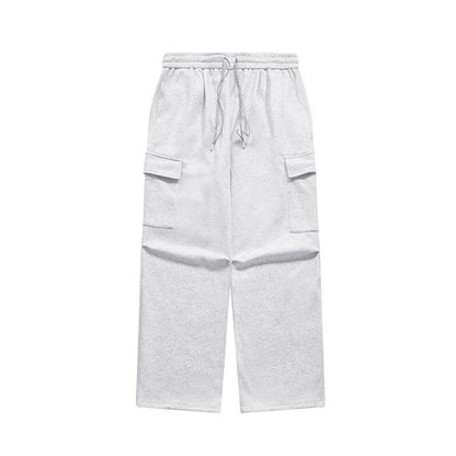 Dopamine Bristle Wide-Leg Cargo Pants Grey PinkLimes Trending Streetwear