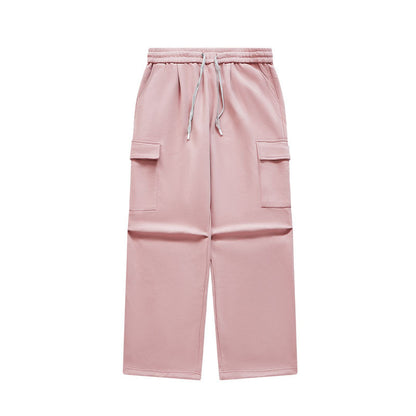 Dopamine Bristle Wide-Leg Cargo Pants Pink PinkLimes Trending Streetwear