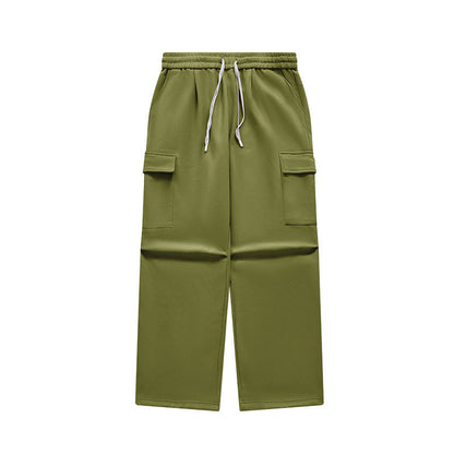 Dopamine Bristle Wide-Leg Cargo Pants Army Green PinkLimes Trending Streetwear