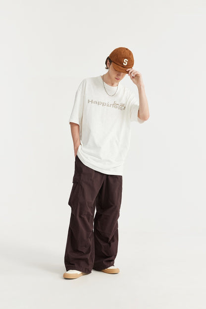 Washed Wide-Leg Cargo Overalls PinkLimes Trending Streetwear