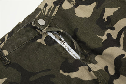 Striped Camouflage Loose Cargo Pants PinkLimes Trending Streetwear