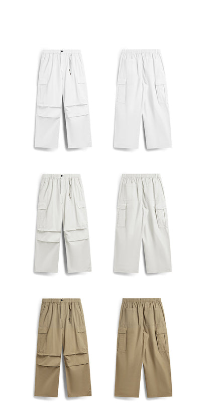 Washed Wide-Leg Cargo Overalls PinkLimes Trending Streetwear