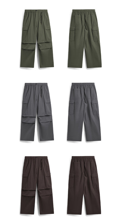 Washed Wide-Leg Cargo Overalls PinkLimes Trending Streetwear