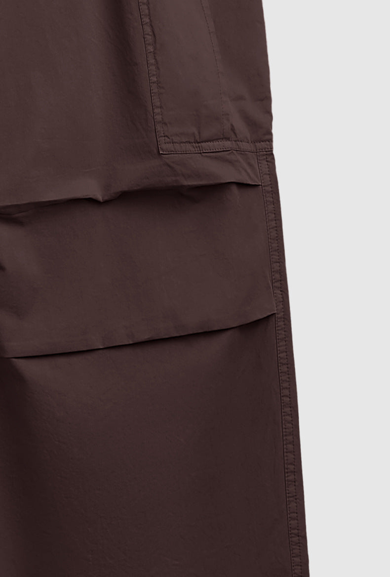 Washed Wide-Leg Cargo Overalls PinkLimes Trending Streetwear
