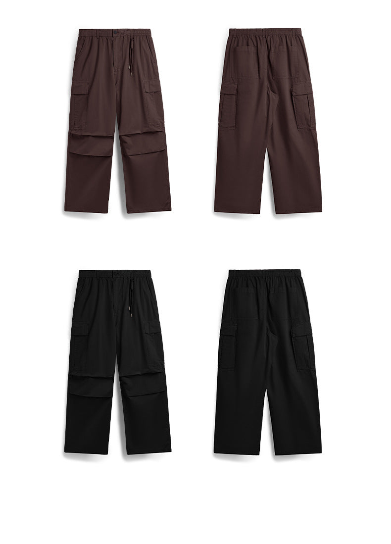 Washed Wide-Leg Cargo Overalls PinkLimes Trending Streetwear