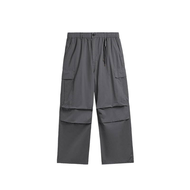 Washed Wide-Leg Cargo Overalls Gray PinkLimes Trending Streetwear