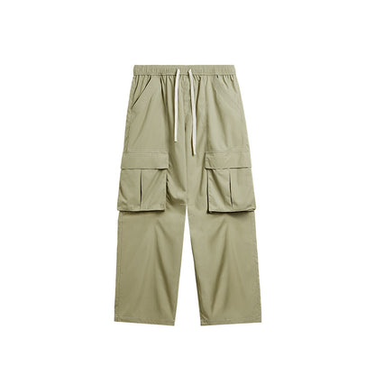 Rainproof Ming Line Wide Leg Cargo Pants Light Green PinkLimes Trending Streetwear