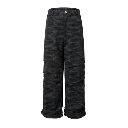 Tie-Dye Camouflage Cargo Pants Black PinkLimes Trending Streetwear