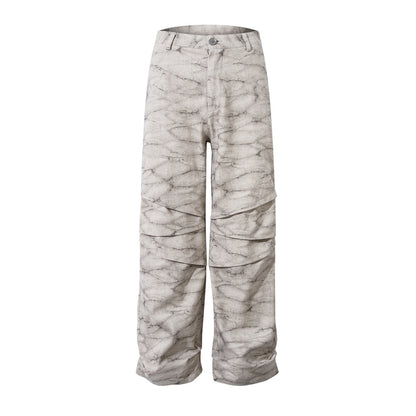 Tie-Dye Camouflage Cargo Pants Apricot PinkLimes Trending Streetwear
