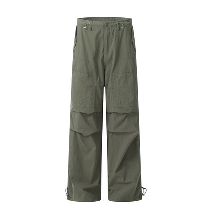 Drawstring Paratrooper Cargo Pants Army Green PinkLimes Trending Streetwear